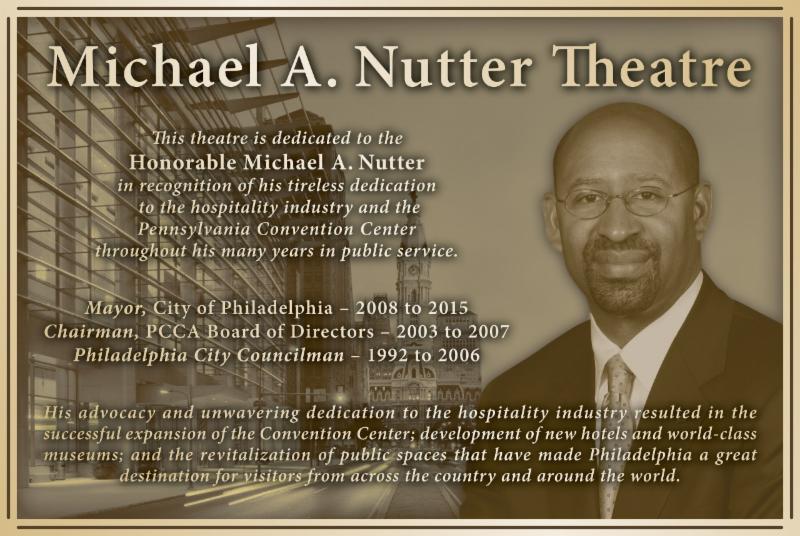 PAConvention's tweet photo. We dedicated a new theatre @Michael_Nutter today. #NutterTheatre @meetPHL https://t.co/ZwRPdcIpF2 https://t.co/uYwBJqilQp