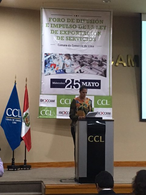Inauguración de "Foro de Difusión a la Ley de Exportación de Servicios" organizado por la Cámara de Comercio Lima