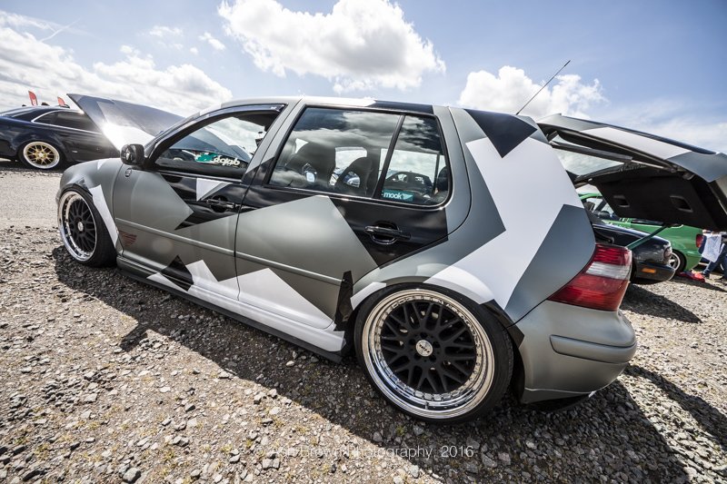 Our_Man_Flint's tweet photo. Photo: Loving the paint job on this #Modifiedcars #vw at #StanceFever https://t.co/LMhceS3E1b https://t.co/sfY55F1m8n