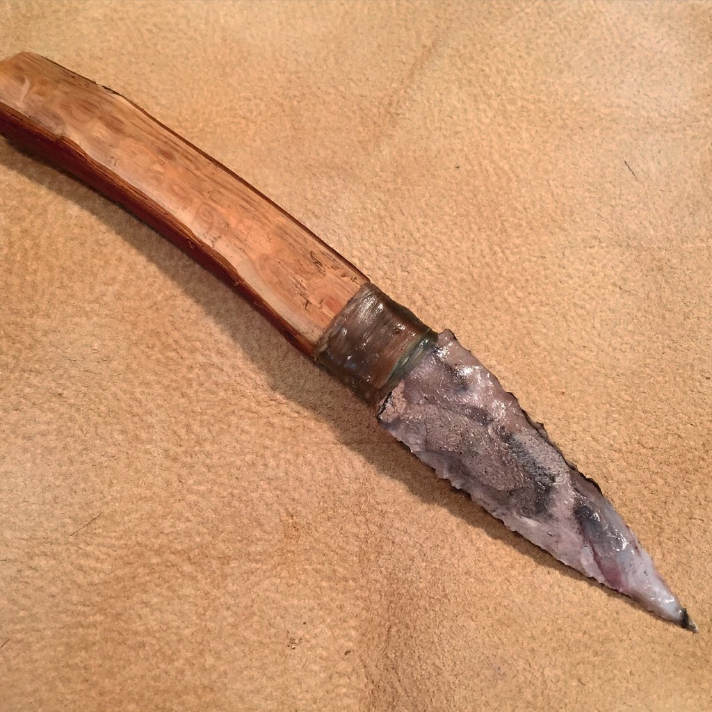bearcreekstone's tweet photo. Grey stone knife. Available on Etsy! https://t.co/5vPYqo01py