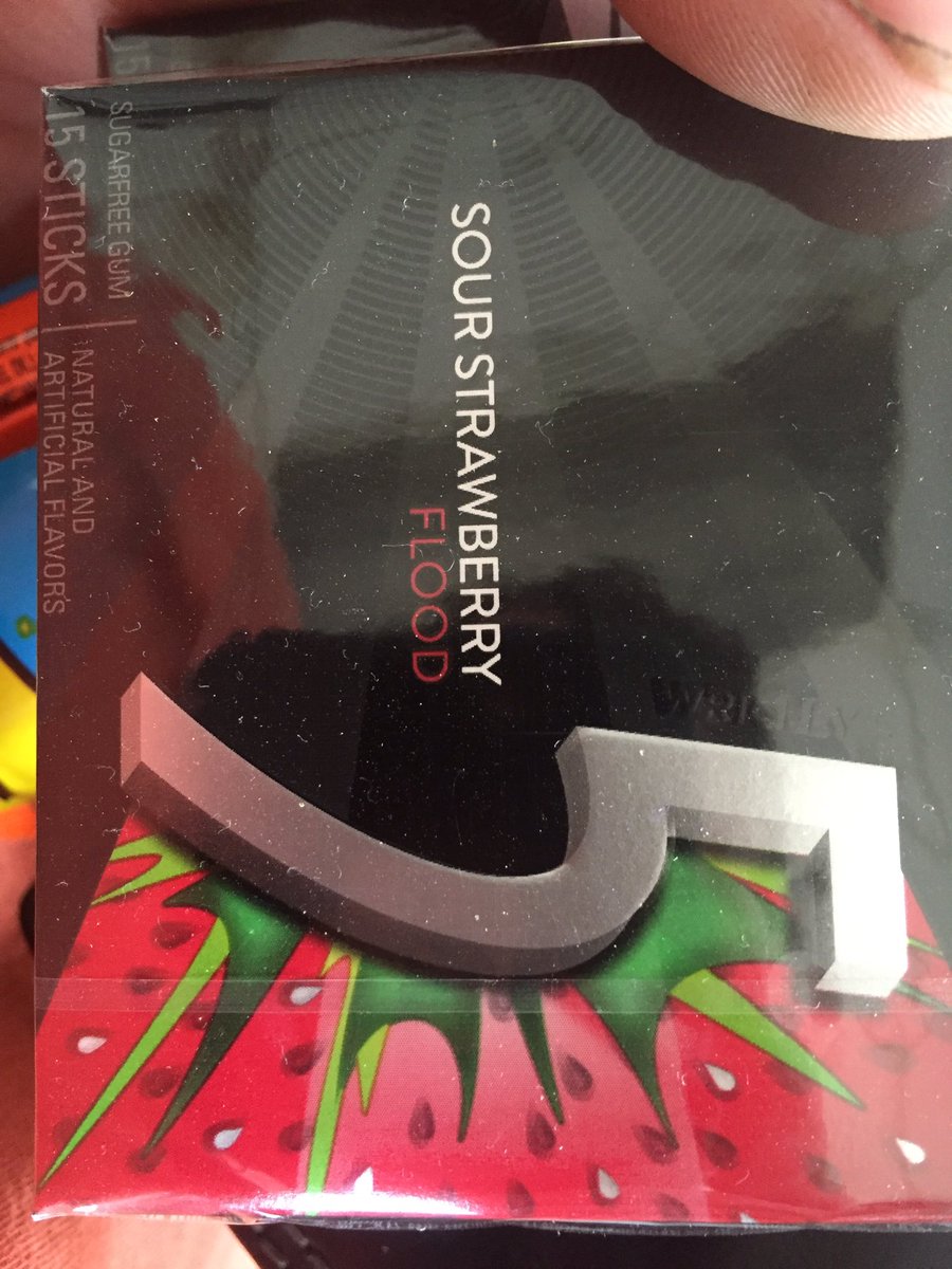 DenseFlud's tweet photo. New favorite gum. Five: Flood https://t.co/CI9R4hfcmD