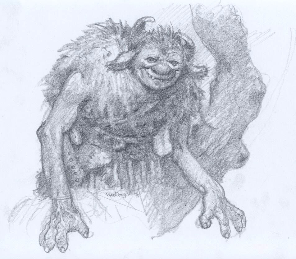 Sketchbook - Witch and Troll. 