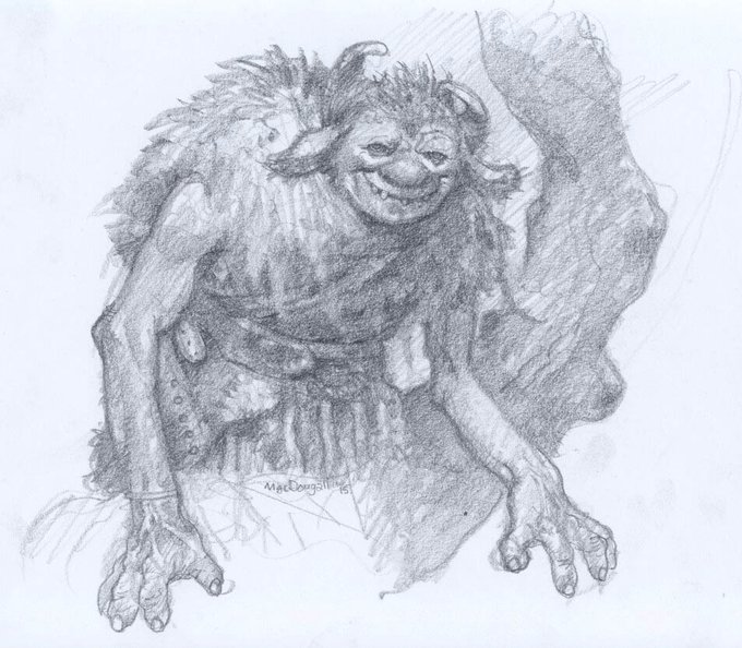 Sketchbook - Witch and Troll. 