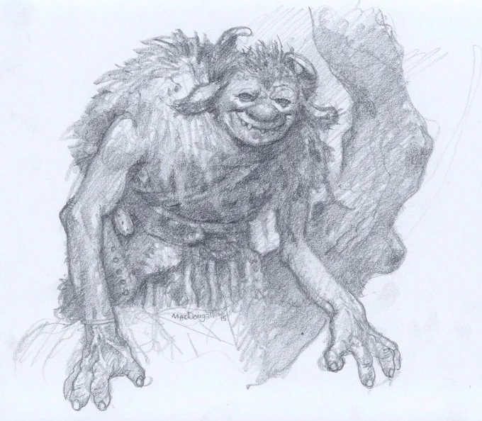 Sketchbook - Witch and Troll. 