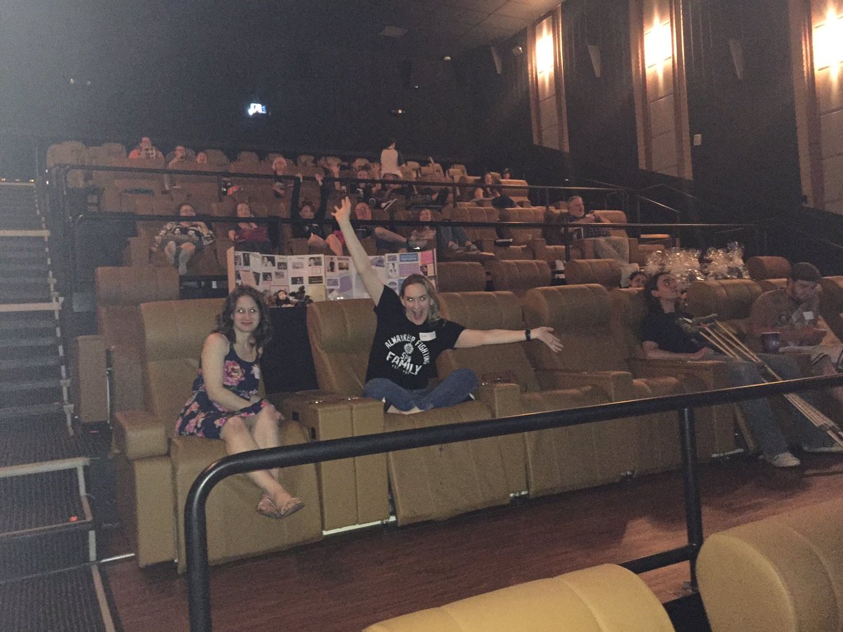 SupportSPN's tweet photo. We get to watch #Supernatural on the big screen!!! #SPNFamily #WomenandMenofLetters #FinaleWatchParty https://t.co/0pFL0oStwG