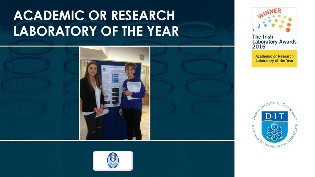 Well done School Biological Sciences <a href="/ditofficial/">Dublin Institute of Technology</a> - Academic or Research Lab of the Year winners! #IrishLabAwards