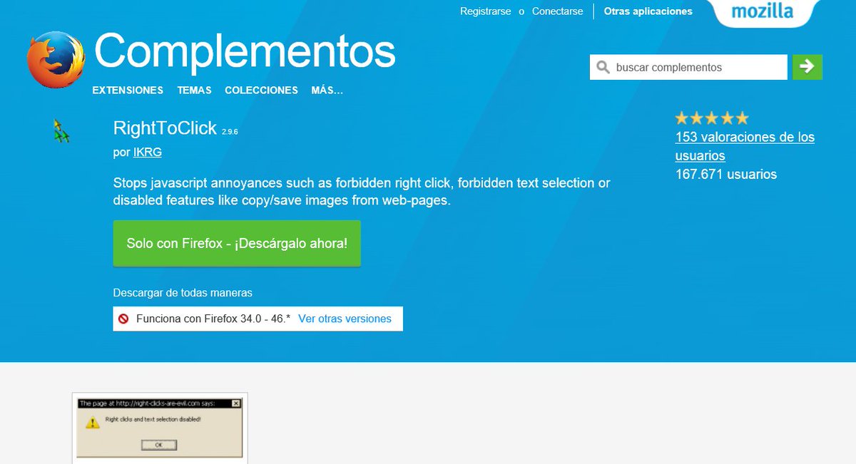 jesus_apb's tweet image. El #pastejacking es muy difícil de detectar, pero se puede evitar instalando en #MozillaFirefox librería:RightToCopy