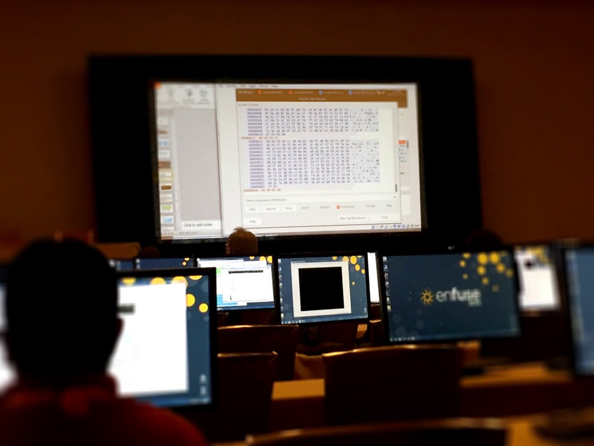 ondrejkrehel's tweet photo. Yes, we're serious when it comes to our #forensics labs. w/ @dusanpetricko @ #enfuse2016 https://t.co/Jew993D2BF