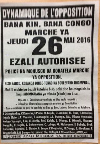 kinshasaweb's tweet photo. #jS8BENI C'est le JOUR J ! pr la Grde marche pacifique de tous les enjeux ce #26mai2016, #dynamiqueopposition https://t.co/G3isgNLBvE