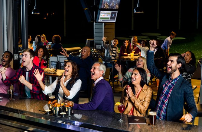topgolfhouston's tweet photo. If Happy Hour isn't the answer, you're asking the wrong question. #TopgolfSpring https://t.co/MFuUn774IJ