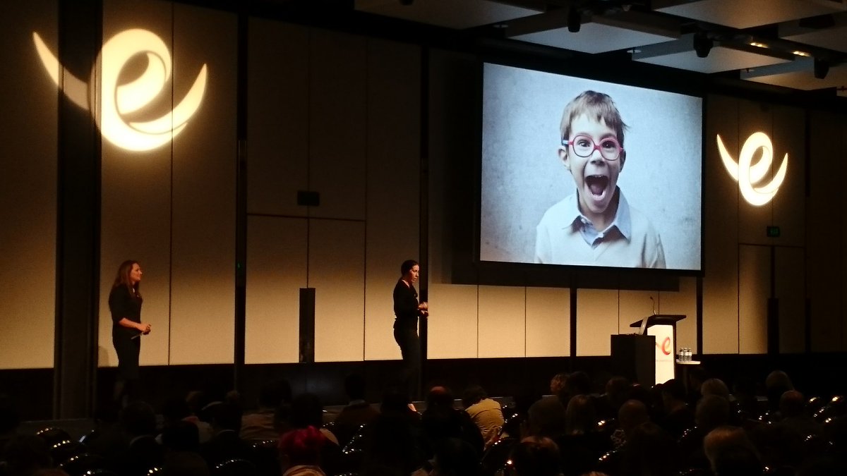 ssonick's tweet photo. And we're away: Carolyn &amp; Sophie from @eventfulgroup welcoming us to #HFT2016 in Melbourne @oxygensap https://t.co/wxgL6cWV4K