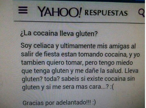 ¿Me pone 5 gramos de cocaína sin gluten?

Gracias.