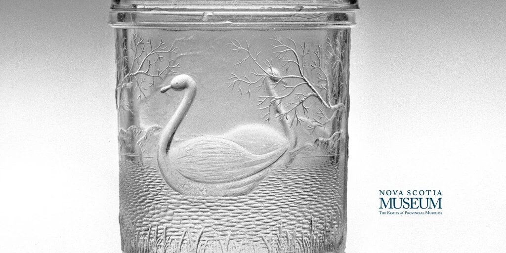 NS_Museum's tweet photo. History Collection - Nova Scotia Glass – Jar #MusFavObject https://t.co/oPe0ylplvO https://t.co/Y4hn8aenJp