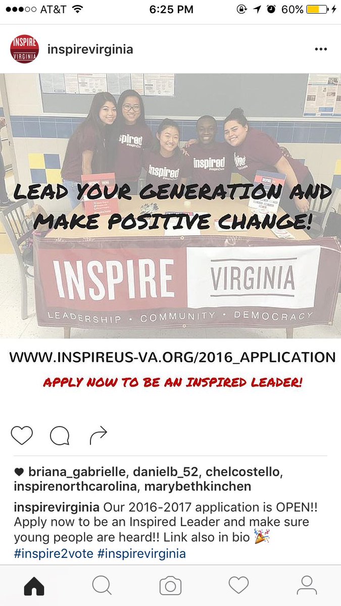 leehsinspireva's tweet photo. Lee Inspired Leaders highly encourage all to apply to join and make a difference! #inspire2vote #inspireVA https://t.co/xXTV4HkCR9