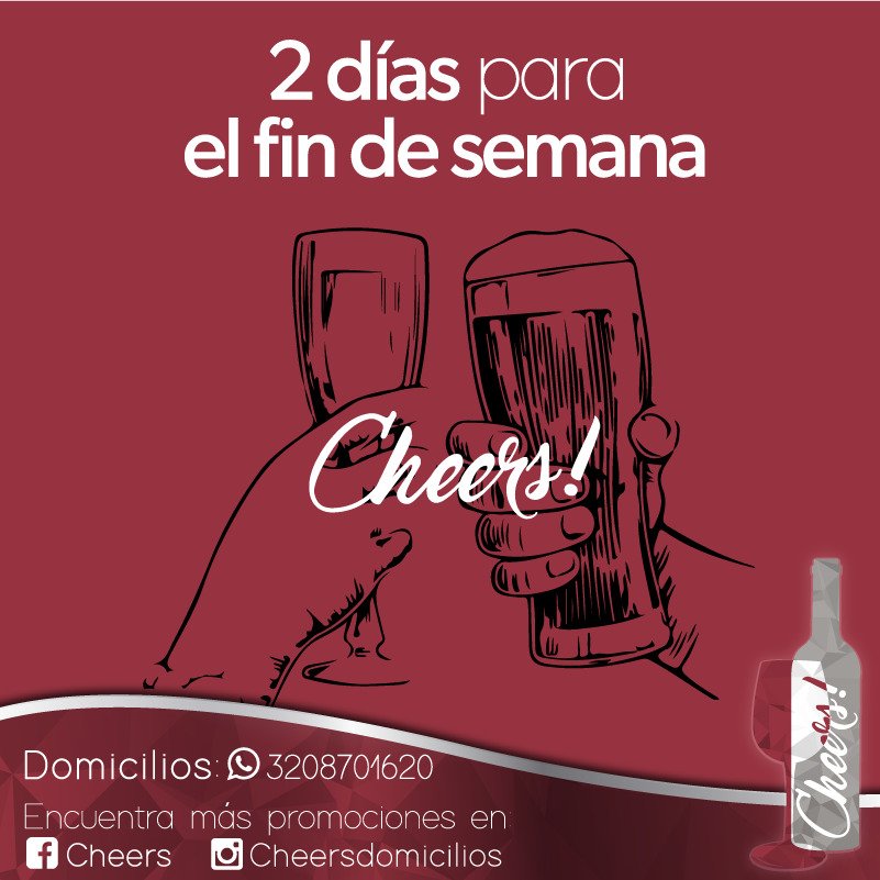 cheerslicores's tweet photo. Ya mañana es jueves🍸Cheers! pedidos al 3208701620 (zona de cobertura nte de Bogotá hasta Cll 127) @EstamosdePlan https://t.co/TbJNxiv1wJ