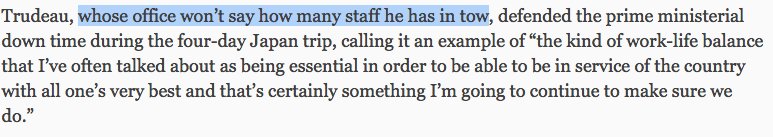 cselley's tweet image. I don't care about Trudeau's day off. I am puzzle by this, however.