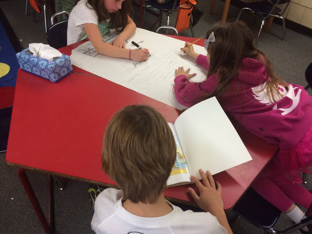 MrsMosgrober's tweet photo. Working with groups to summarize different versions of The 3 Little Pigs! #nesgrade2 @CoreyPBNinja @Jon_Scieszka https://t.co/rlQ88DdOXe