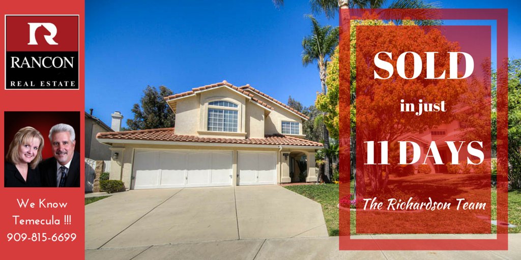 Richardson_Team's tweet photo. Want to sell your home FAST and for the BEST PRICE? We know Temecula! https://t.co/IPUtCVN0SA
