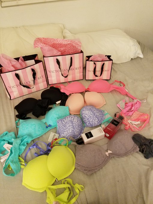 7 new matching bra&panty sets,  never happens that I found so many bras in my size 32DDD at @VictoriasSecret