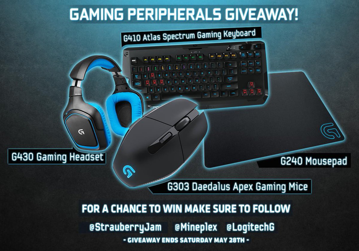 Strubber's tweet image. ***GIVEAWAY****

Follow @StrauberryJam, @Mineplex, @LogitechG &amp;amp; Retweet to enter

Ends this saturday, GOOD LUCK!