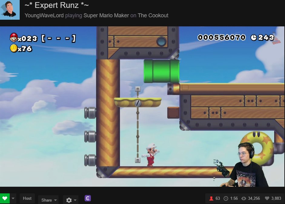 Gen_Retro's tweet photo. The master of juice himself @YoungWaveLord is live playing Super Mario Maker https://t.co/wAmQW9DUYp https://t.co/D4gX0oLCiu