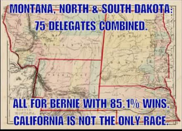 FreedomFriesInc's tweet photo. #MT #ND & #SD matter! Each day more ppl vote early. Pls keep up the phonebanking 4 Bernie #RiskyHillary #SafeBernie https://t.co/ehIPuQcMOI