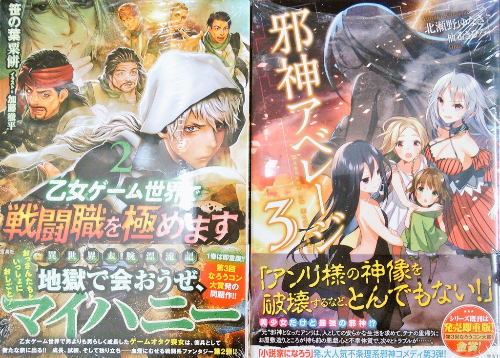 宮脇書店帯広店 در توییتر シリーズ続編入荷しました っ 笹の葉粟餅 著 乙女ゲーム世界で戦闘職を極めます 2 北瀬野ゆなき 著 邪神アベレージ 3 宝島社