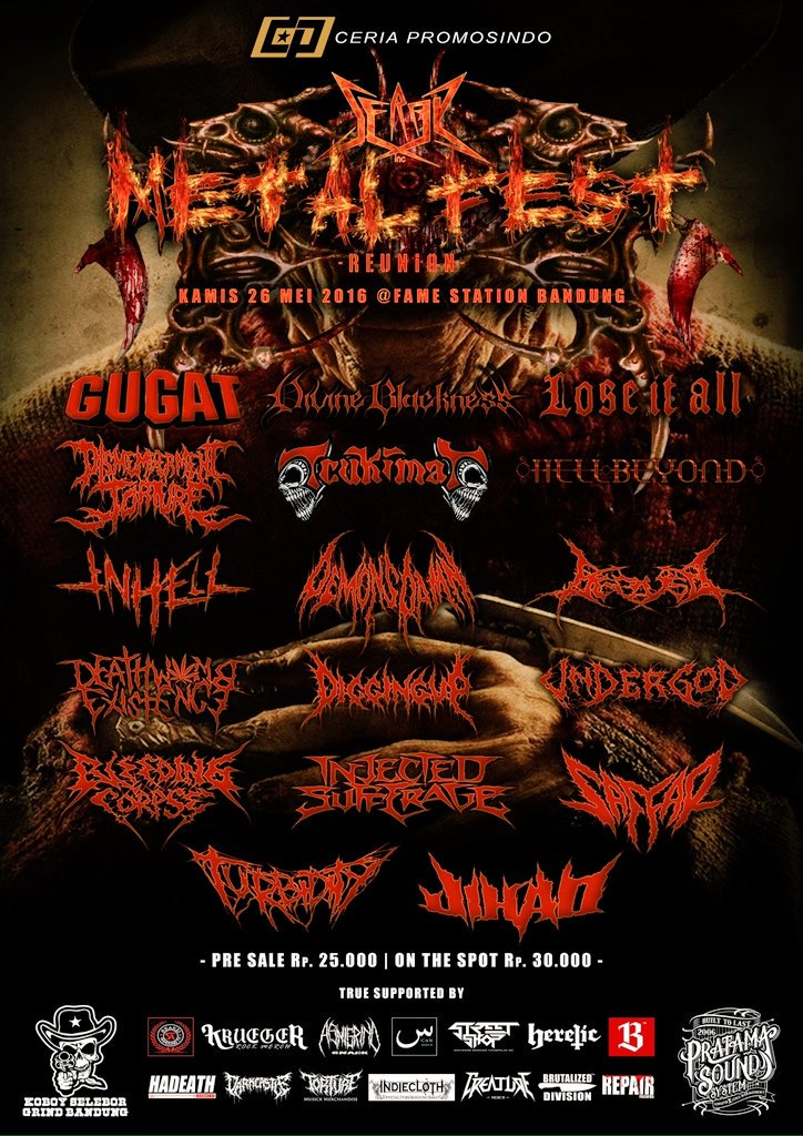 HARI INI...,Serak MetalFest #reunion at. FameStation - Bandung. 
 
See you in hell...,Mdrfkr !!!