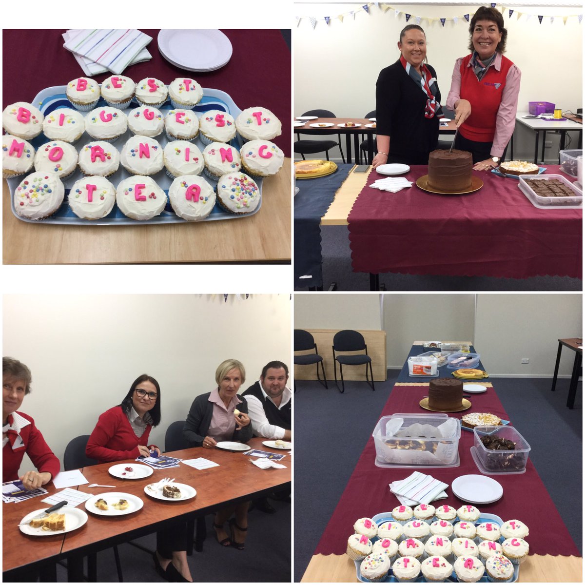 BESTEmployment's tweet photo. BEST employees making lots of funds for cancer research in Australia's Biggest Morning Tea. Well done all. https://t.co/OjaGO0cShi