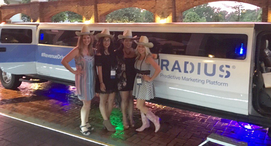 Thank you @radius for the sweet ride to the #greentiegala at #SDSummit! From your friends @televerde