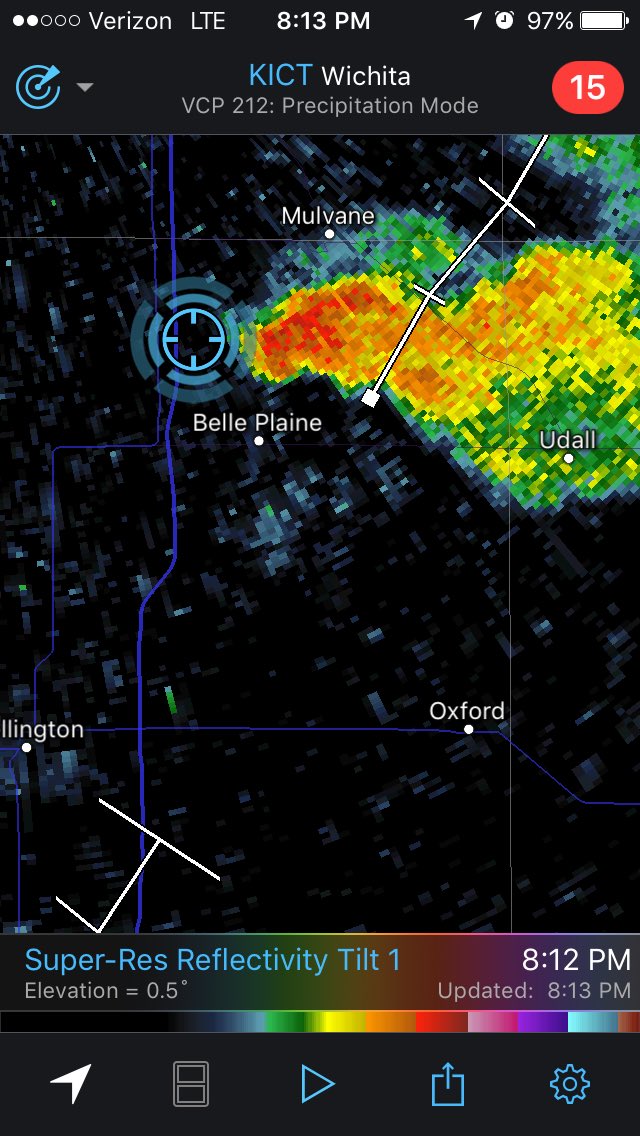 CoryHarkleroad's tweet image. Looking East hydralic and 120 #kswx