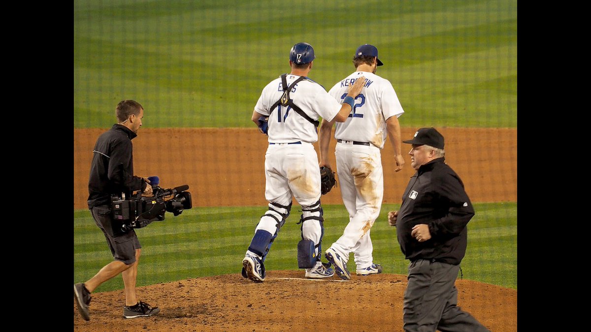 classymis's tweet image. I love this photo I got on Monday after the win. Best friends on and off the field. #AJ Ellis #Kershaw
