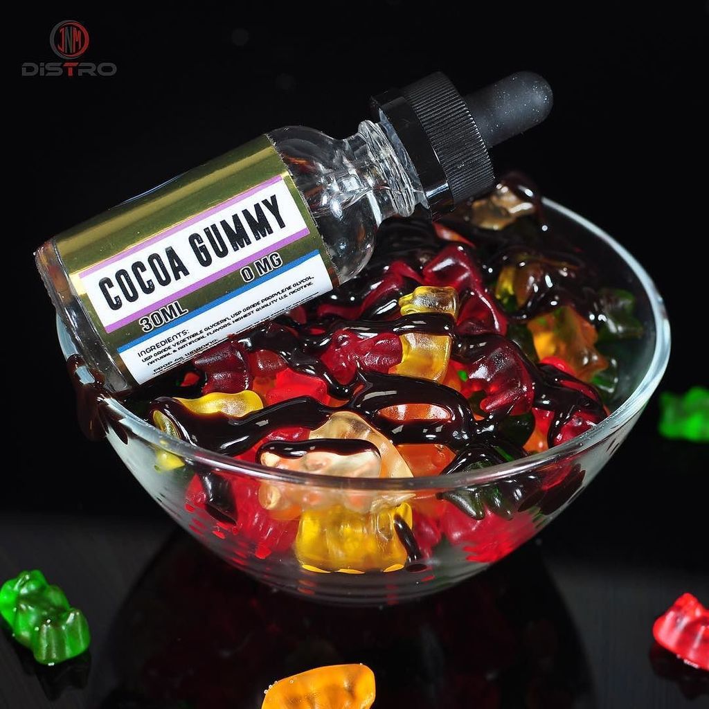JnmDistro's tweet photo. New Flavor Alert by @bearnecessity_eliquid ... They took gummy bears to a new level ! Come try their Chocolate cove… https://t.co/t8402ox2Cx
