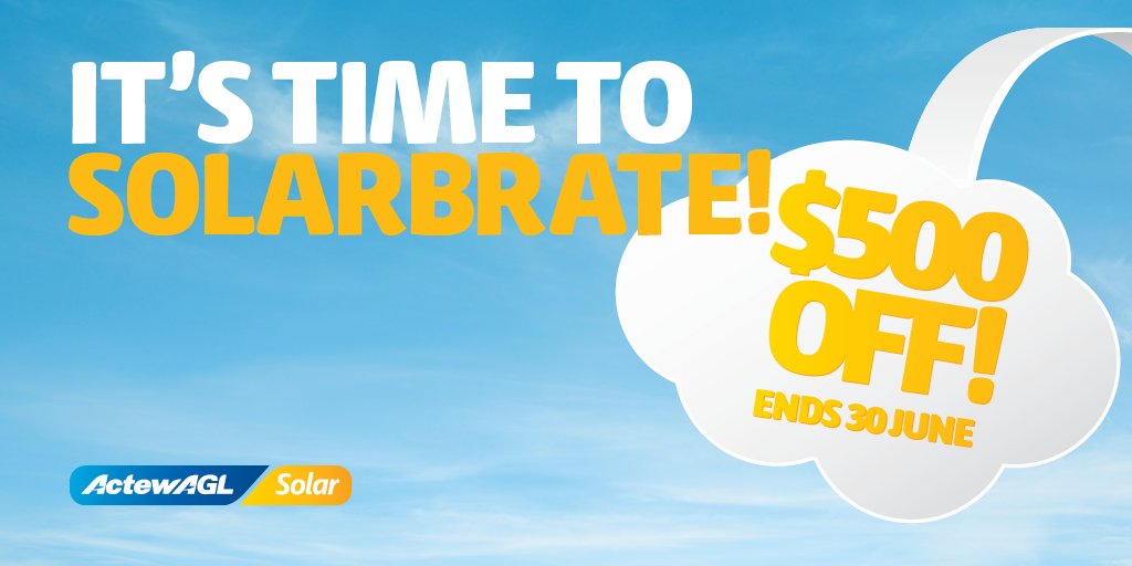 Our friends at <a href="/ActewAGL/">ActewAGL</a> are giving you $500 off your home solar system. Learn more bit.ly/1TnFZvv