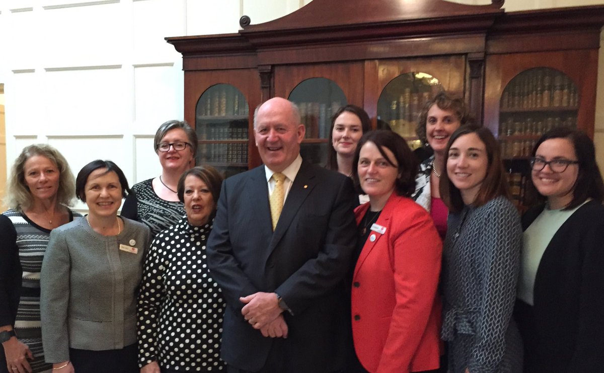 Team Palliative Care Australia at Government House with Sir & Lady Cosgrove this morning for #NPCW16