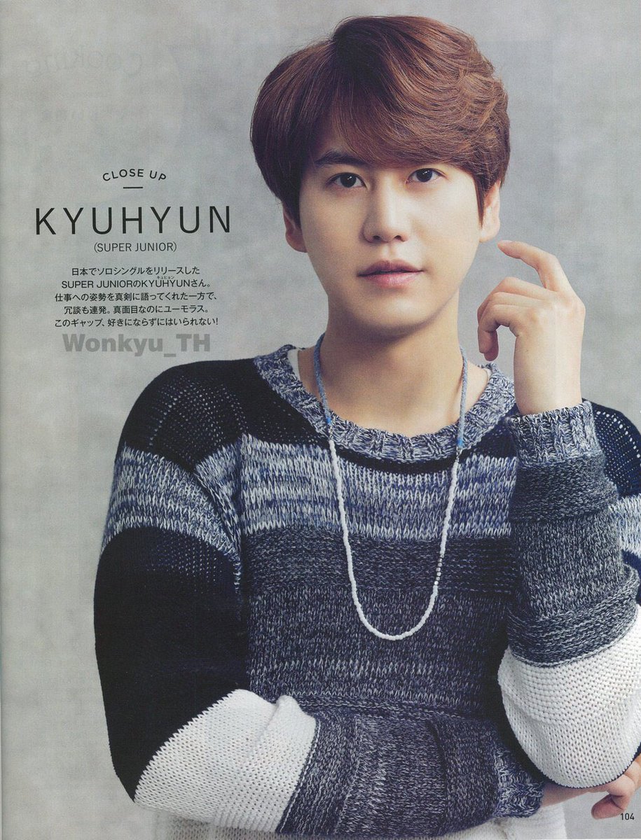 13elieveSG's tweet photo. [HQ SCAN] 160525 AnAn Japan Magazine - Kyuhyun looking charming, as always~ [2P] (Cr:@407203_wk) https://t.co/Wv3u070O0o