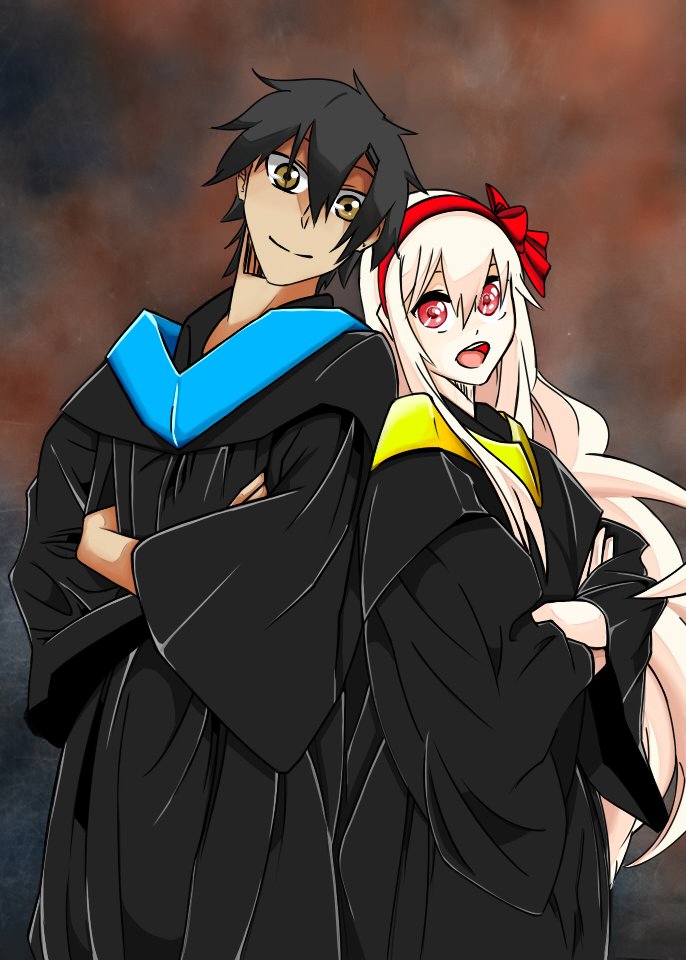 DigidevTradart's tweet image. it&apos;s been along time since i posted my last work so here&apos;s a new one :) SetoXMary graduation pic from Kagerou days^^
