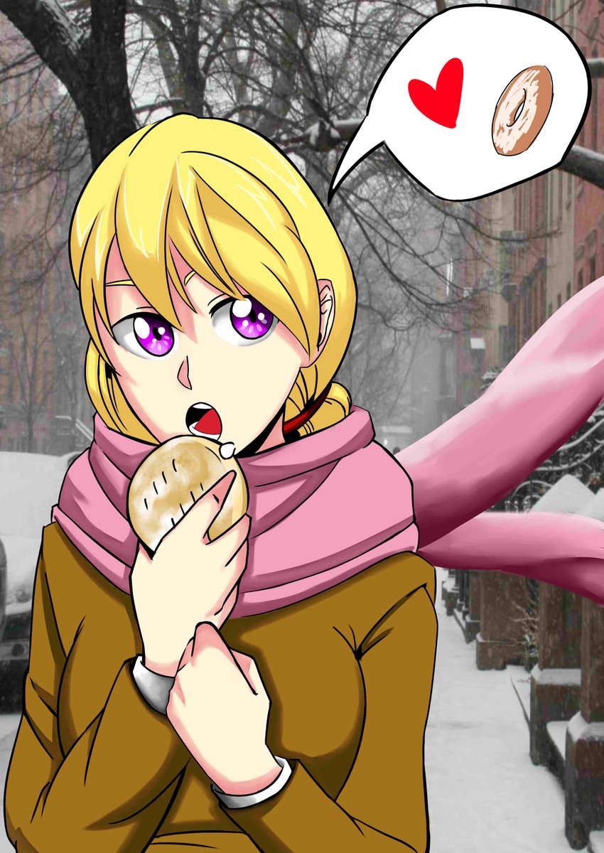 DigidevTradart's tweet image. Donut Girl Strikes again ^^