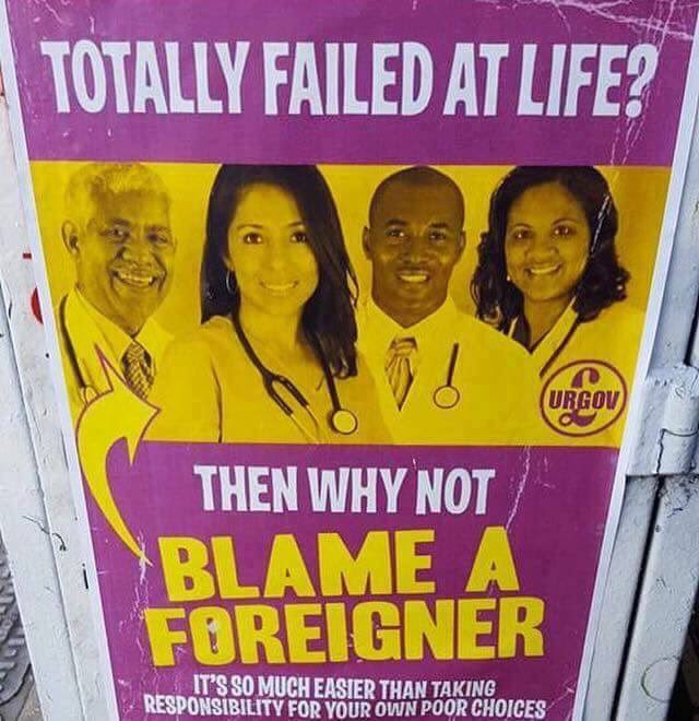 ZallaZara's tweet photo. @folketinget @Think_Rights "When failed in keeping up with the economy then blame a foreigner" #KeepYourPromiseDK https://t.co/deb7T09kDK