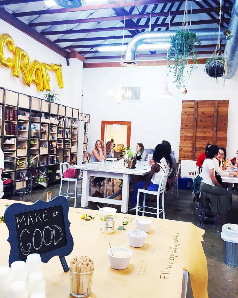 MakeItGoodApoth's tweet image. We heart @madeatcraft! Had an incredible evening teaching The art of DIY facials at CRAFT, Austin's coolest crafty …