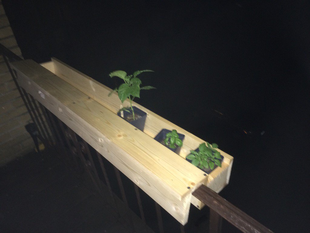 Went to <a href="/HomeDepot/">The Home Depot</a> and got some wood for this planter! Super happy with how it turned out. Next: fill with soil!