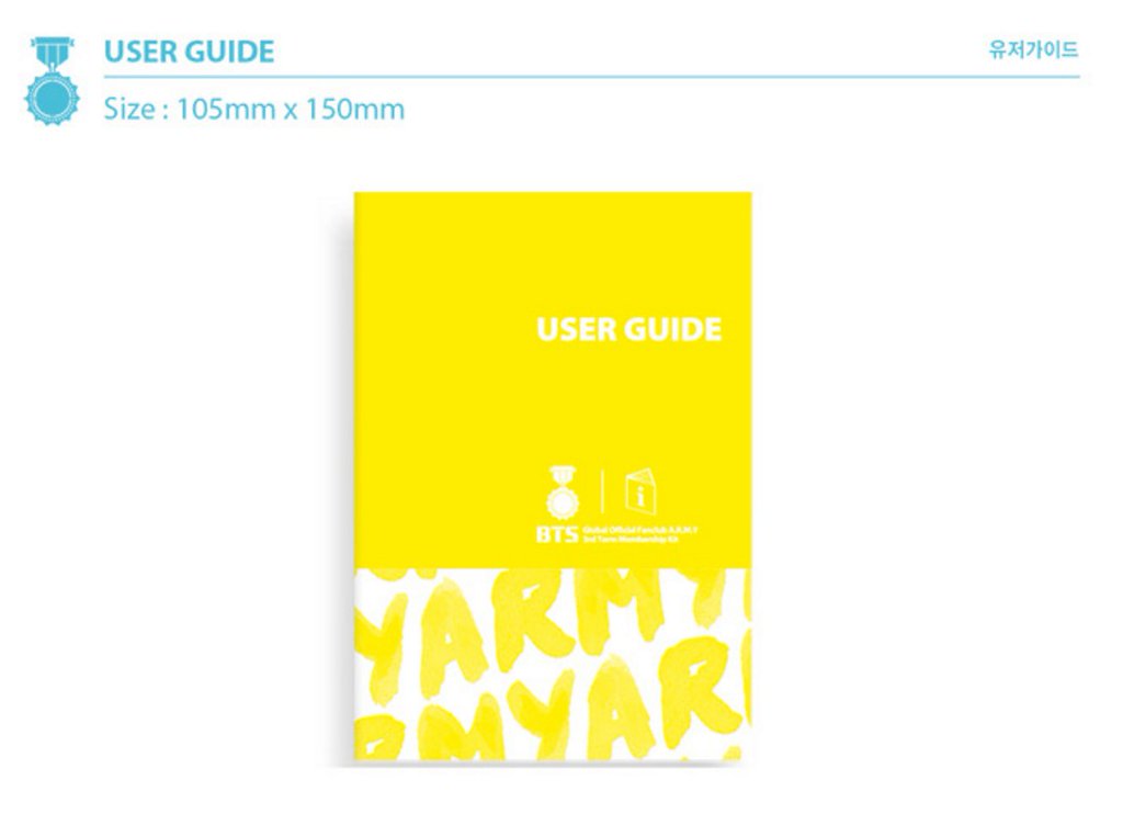 BTS Global Official Fanclub A.R.M.Y 3기 Membership Kit