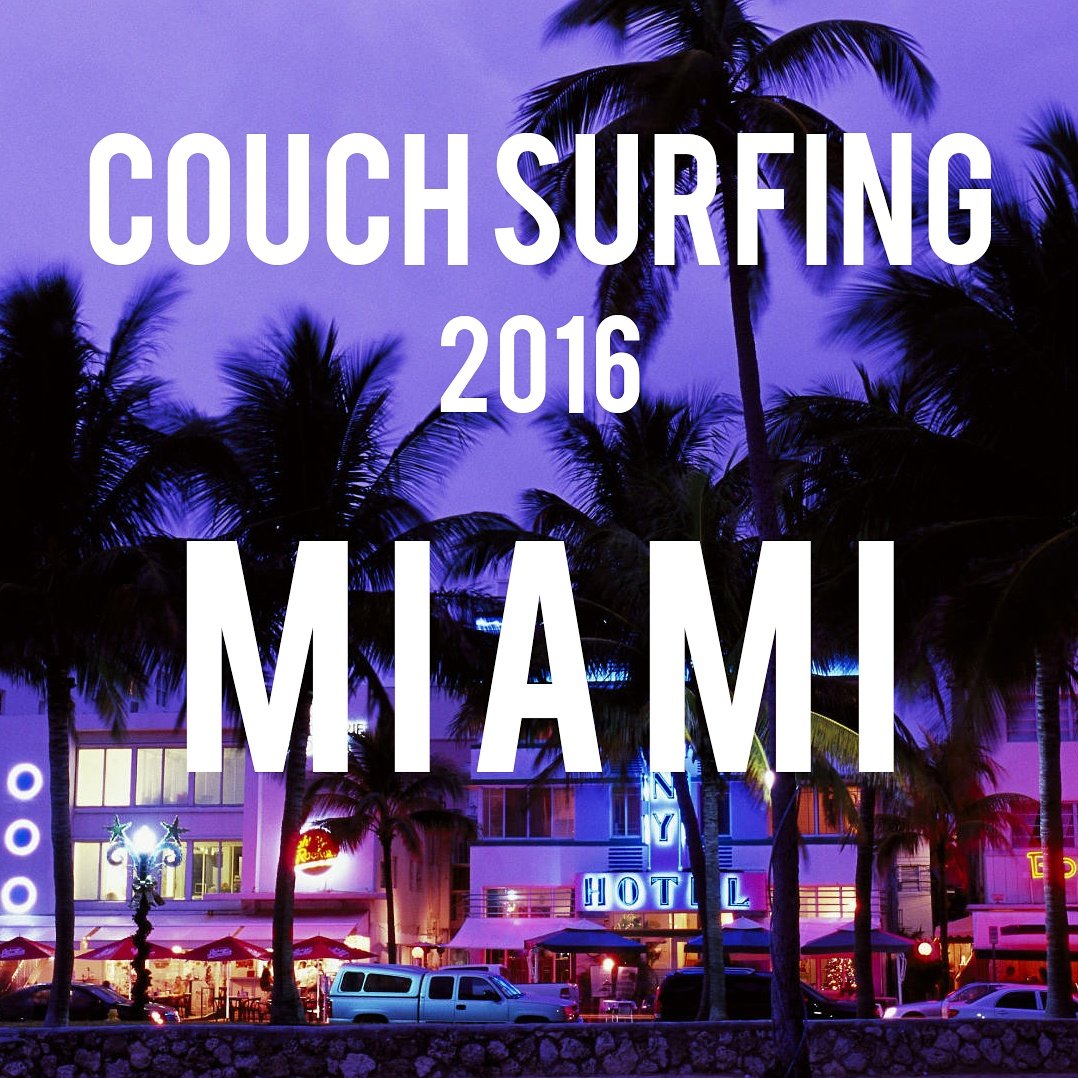 CouchSurfingCLT's tweet photo. The Couch Surfing Tour 2016: MIAMI begins November 28th!

Stay connected!
https://t.co/ncWxA5XGX5

#clt #Miami #atl https://t.co/X7hnsvdwu9