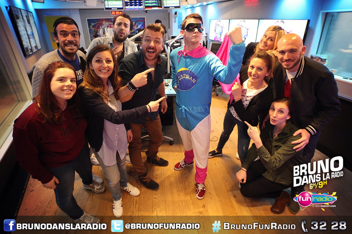 BRUNO SUR FUN RADIO on Twitter: "Bon Jeudi la famille ! Comment ça va ce  matin ? Nouveau membre de l'équipe de #BrunoDansLaRadio, voici LOOSEMAN !!!  https://t.co/5GpPS5mfge" / Twitter