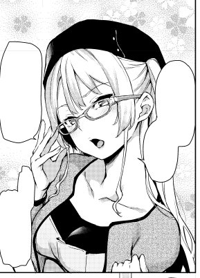 @mitibmg20 メガネの紫音さんを描きたくて、このコマを無理やり捻じ込んだ感ある。いつもメガネじゃない女子が、たまにメガネかけるの、好き。 