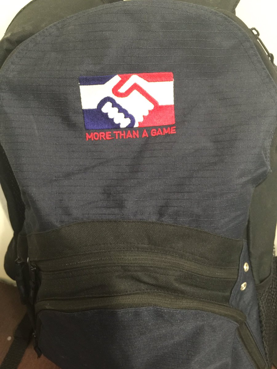 BWOODALL15's tweet photo. Trying to help change the world! @MoreThanAGameSE thanks for the gear. Can't wait to hear about to Dominican trip! https://t.co/W9PwojUV5c