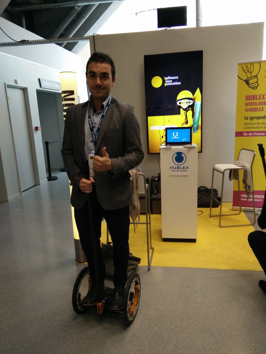 jonathan_hublex's tweet photo. Prise en main du #gyropode #hublex en 2 minutes Les au @Bpifrance  #InnoGeneration #startup @wiseed https://t.co/gRo1enGOv1