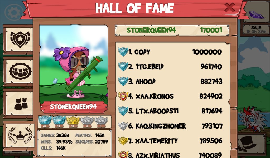 stonerchick94_'s tweet photo. 170001 😏 146kills 145deaths 20759 suicides 😂😝 lose a lot thoe look at that rating 😂😄 @TheFunRun https://t.co/EBcGH0b3OQ
