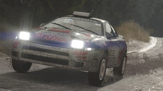 模型製作のモチベーション上げるため、ローブのセリカを走らせまくる。ダートラリーのほうには、何故かトヨタ車が皆無 