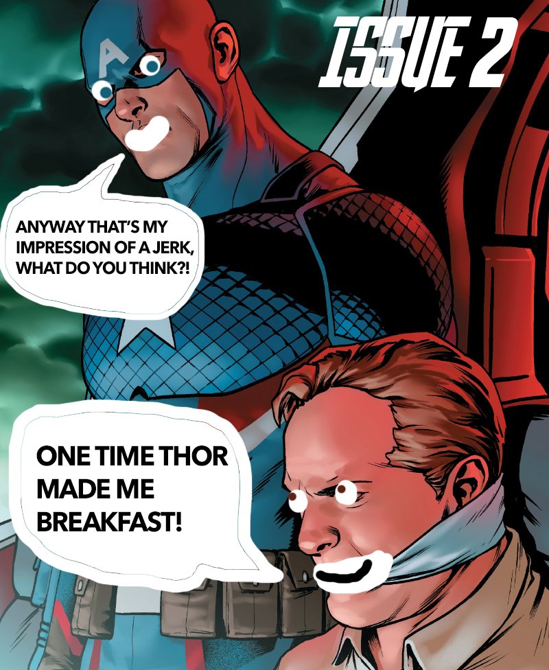 OmarNajam's tweet photo. Here's my personal fix. 

#marvel #captainamerica #teamcap but also #teamthor surprisingly 
#comics #hailhydra https://t.co/MTbOmUZ1uU